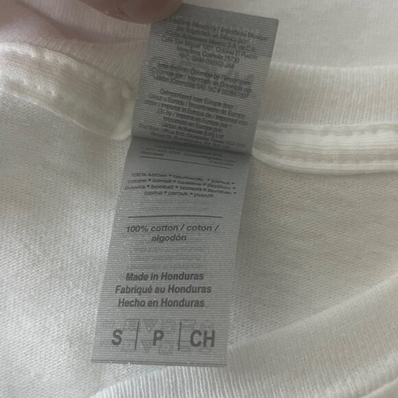 Gildan Long Sleeve Tee Ultra Cotton Ohio Plaid Letter White Size Small - Picture 7 of 10